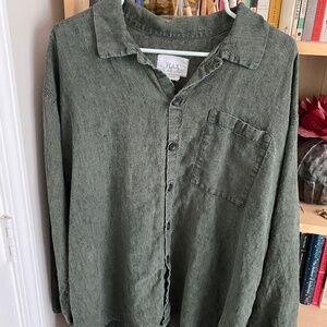 Vintage FLAX shirt jacket